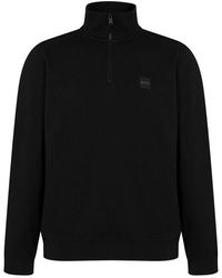 BOSS - Zetrust Quarter Sweater - Lyst