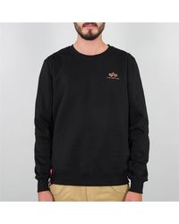 Alpha Industries - Basic Sweater Small Logo Foil Print - Lyst