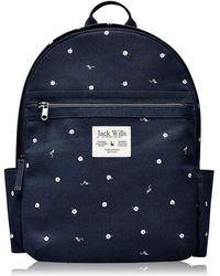 jack wills portbury backpack pink navy