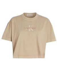 Calvin Klein - Ckj Boyfriend Monogram T-shirt - Lyst