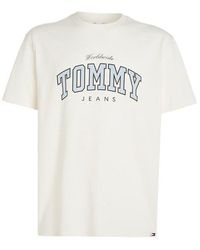 Tommy Hilfiger - Tjm Reg Varsity Ww Tee Ext - Lyst