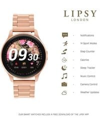 Lipsy - Aluminium Digital Quartz Hybrid Watch - Lyst