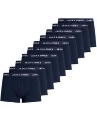 Jack & Jones - Solid 10-pack Boxer Trunks - Lyst