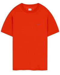 C.P. Company - Short Sleeve Basic Logo T Shirt - Lyst