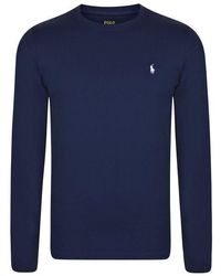 Ralph Lauren - Long Sleeve Crew Neck Jersey T Shirt - Lyst