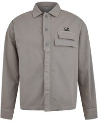 C.P. Company - Armored Stretch Satin Buttoned Shirt - Lyst