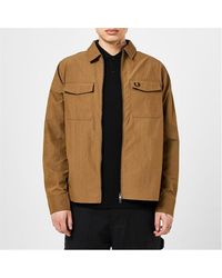 Fred Perry - Fred Zip Overshirt - Lyst