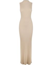 Jack Wills - Jw High Neck Ribbed Maxi Dress - Lyst