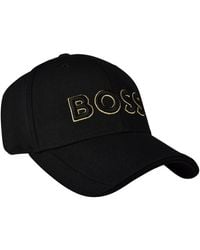 BOSS - Us Stretch Pique Cap - Lyst