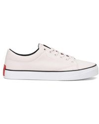 HUGO - Dyer Canvas Trainers - Lyst