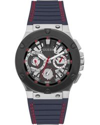Guess - Gents Circuit Navy Blue Red Watch Gw0487g1 - Lyst
