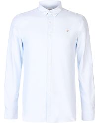 Farah - Oxford Long Sleeve Shirt - Lyst