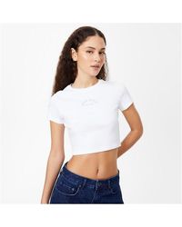 Jack Wills - Cropped Baby T-shirt - Lyst
