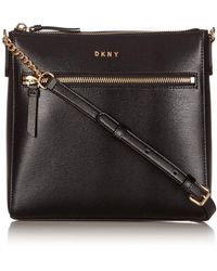 DKNY - Top Zip Pocket Cross Body Bag - Lyst