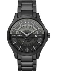 Armani Exchange - Gents Black Stainless Steel Watch - Lyst