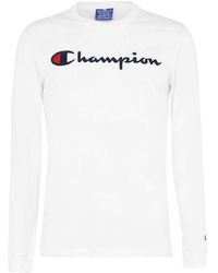 Champion - Chest Logo T Shirt - Lyst