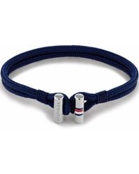 Tommy Hilfiger - Jewelry Nylon Bracelet Color: Blue - Lyst