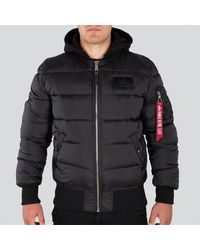 Alpha Industries - Ma-1 Zh Back Print Puffer Jacket - Lyst