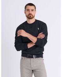 U.S. POLO ASSN. - Solid Peached Fleece Crew Neck Pullover - Lyst