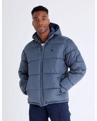 U.S. POLO ASSN. - Solid Quilted Channel Puffer Jacket - Lyst