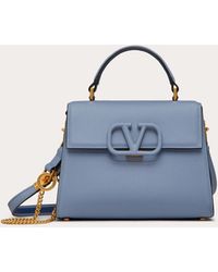 Valentino Garavani - Small Vsling Grainy Calfskin Handbag - Lyst