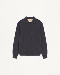 Valentino - Wool Polo With Vlogo Embroidery - Lyst