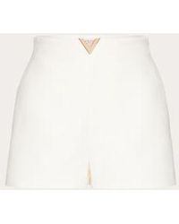 Valentino - Crepe Couture Shorts - Lyst