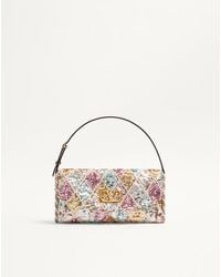 Valentino Garavani - Vain Soft Small Shoulder Bag With Rhombelle Embroidery - Lyst