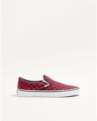 Valentino Garavani - And Vans Fabric Slip-On Trainer With Vlogo Checkerboard Print 39 - Lyst