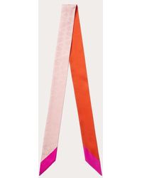 Valentino Garavani - トワル イコノグラフ シルク バンドゥスカーフ 女性 ローズ/オレンジ/pink Pp - Lyst