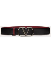 Valentino Garavani - Vlogo Signature Reversible Calfskin Belt 40 Mm - Lyst