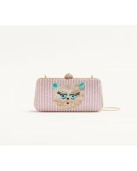 Valentino Garavani - Carry Secrets Minaudiere With Le Chat De La Maison Rhinestone Motif - Lyst