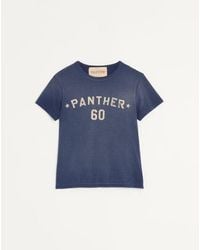 Valentino - ヴァレンティノ シェ ヴァレンティノ プリント & パッチ コットン Tシャツ おとこ ブルー - Lyst