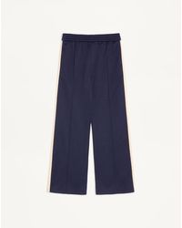 Valentino - Acetate Trousers With Vlogo Patch - Lyst