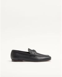 Valentino Garavani - Vlogo Signature Deer Leather Loafer 39 - Lyst