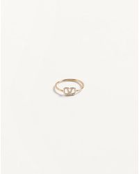 Valentino Garavani - Vlogo Signature Metal And Swarovski Crystal Ring - Lyst