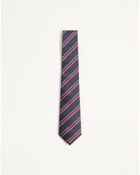 Valentino Garavani - Valentie Jacquard Regimental Silk Tie - Lyst