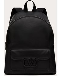 Valentino Garavani - Noir Nappa Leather Backpack - Lyst