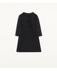 Valentino - Crepe Couture Short Dress - Lyst