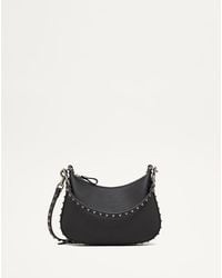Valentino Garavani - Kleine Rockstud Hobo-Bag Aus Genarbtem Kalbsleder Frau - Lyst
