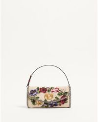 Valentino Garavani - Vain Soft Embroidered Small Shoulder Bag - Lyst