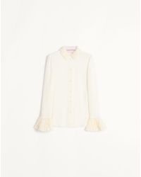 Valentino - Georgette Blouse 36 - Lyst