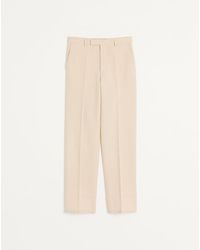 Valentino - Wool Gabardine Trousers - Lyst