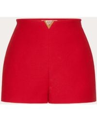Valentino - Crepe Couture Shorts - Lyst