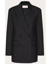 Valentino - Mohair Wool Canvas Jacket - Lyst