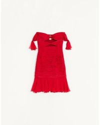 Valentino - Chiffon Short Dress 36 - Lyst