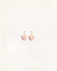 Valentino Garavani - Coeur Royal Metal And Enamel Earrings - Lyst