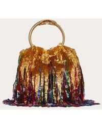 Valentino Garavani - Small Carry Secrets Embroidered Bucket Bag - Lyst