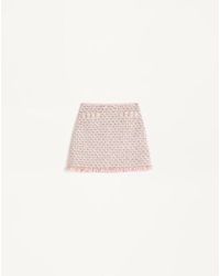 Valentino - リボンツイード スカート 女性 マルチカラー - Lyst