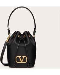 Valentino Garavani - Mini Vlogo Signature Bucket Bag In Nappa Leather - Lyst
